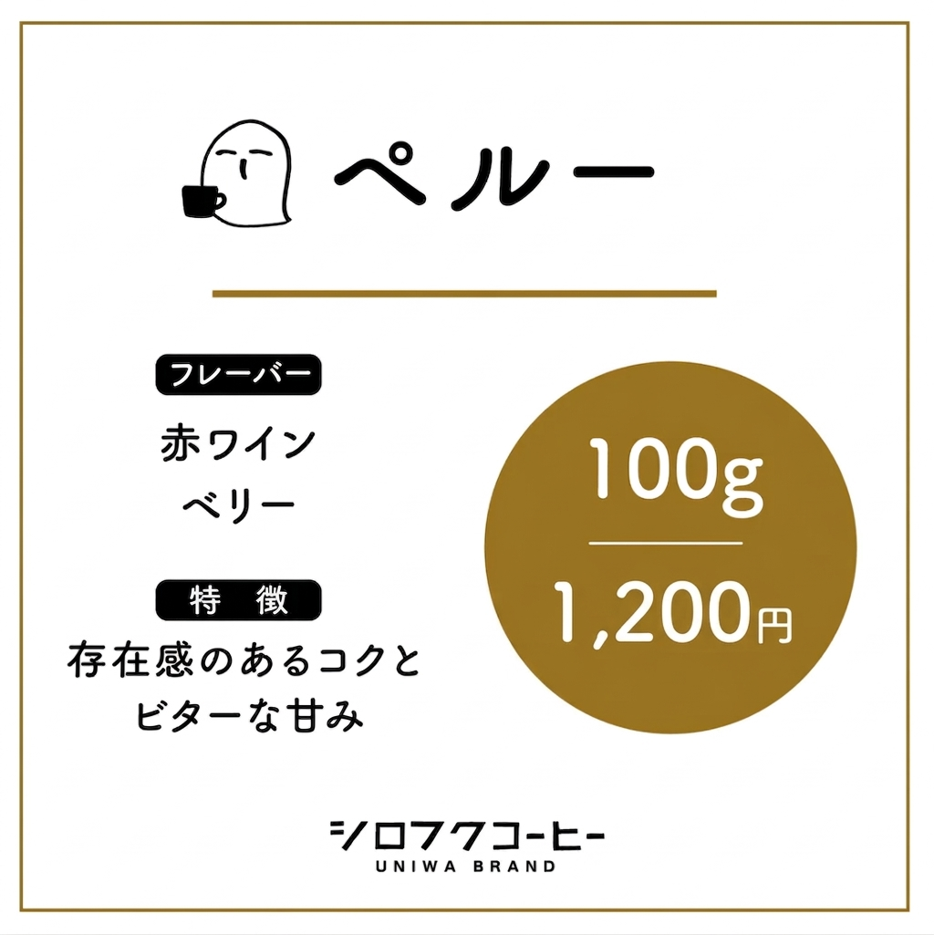 【コーヒー豆】ペルー