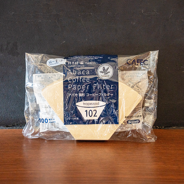 アバカ 扇形 コーヒーフィルター 102　3～5杯用 100枚入り AB102-100B